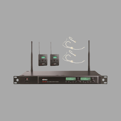 MIPRO ACT-228/ACT-28T/MU55HNS*2无线双头戴话筒